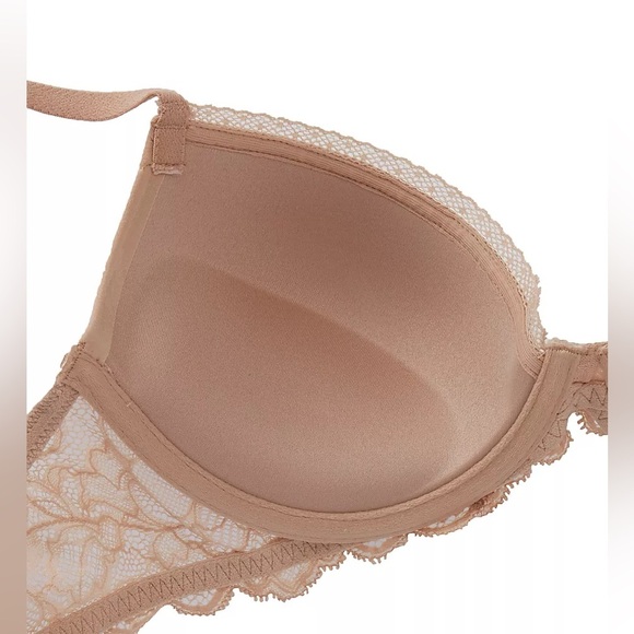 Calvin Klein Seductive Comfort Lace Demi Lift Multiway Bra Nude 30D NWT QF1444 - Picture 5 of 5